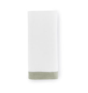 Linen fingertip guest towel - Filo Celadon by Sferra - Fig Linens