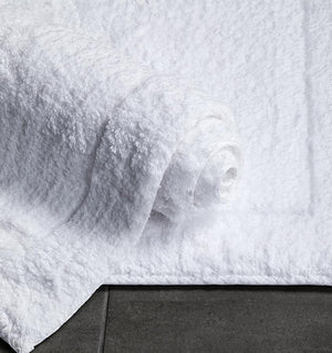 Maestro White Bath Rug by Sferra | Fig Linens and Home