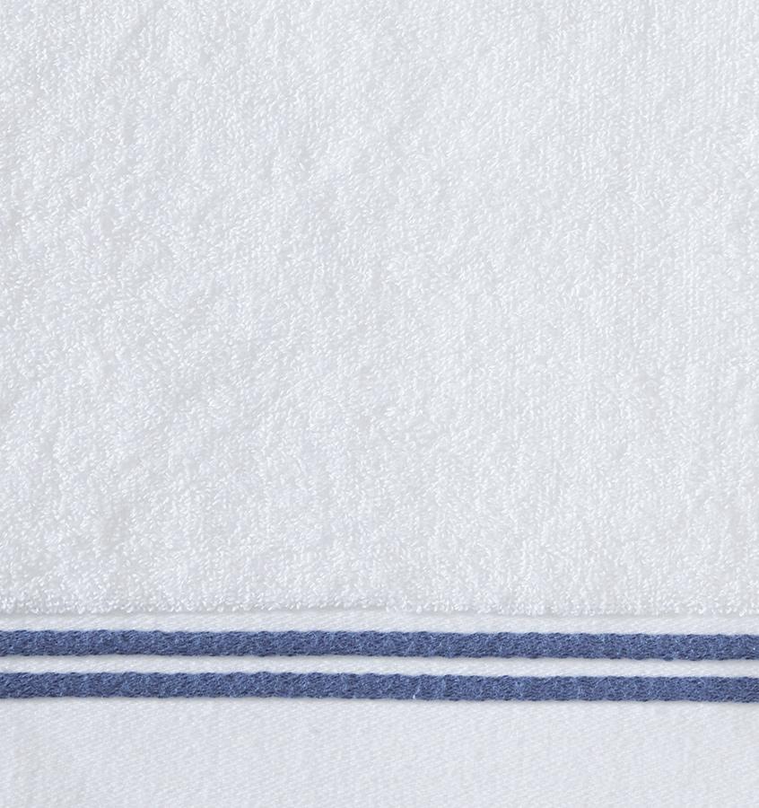 Aura White / Navy by Sferra - Fig Linens
