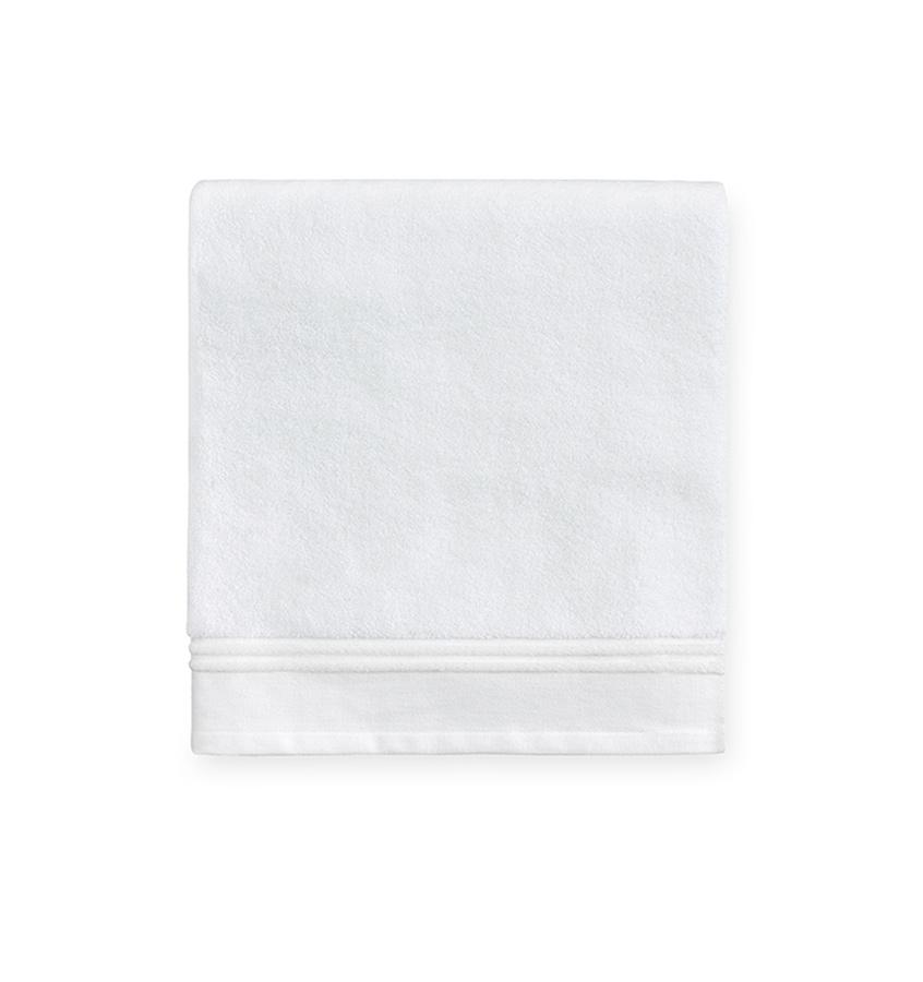 Aura White Bath Towels by Sferra - Fig Linens