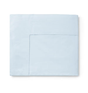 Celeste Sheeting by Sferra | Fig Linens -  Blue flat sheet