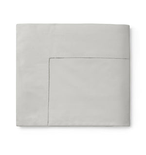Celeste Sheeting by Sferra | Fig Linens - gray flat sheet