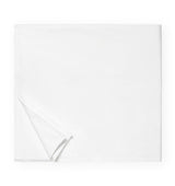 Corto Celeste White Bedding Collection by Sferra | Fig Linens - White duvet cover