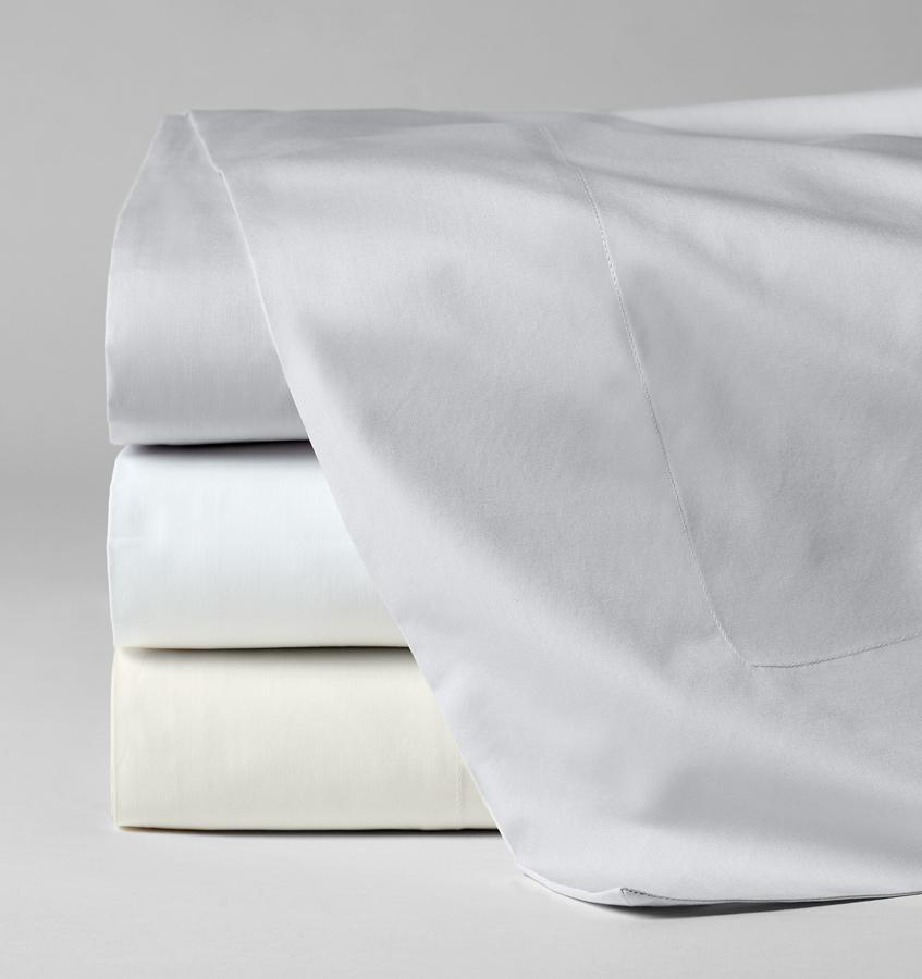 Corto Celeste White Bedding Collection by Sferra | Fig Linens - Sheets