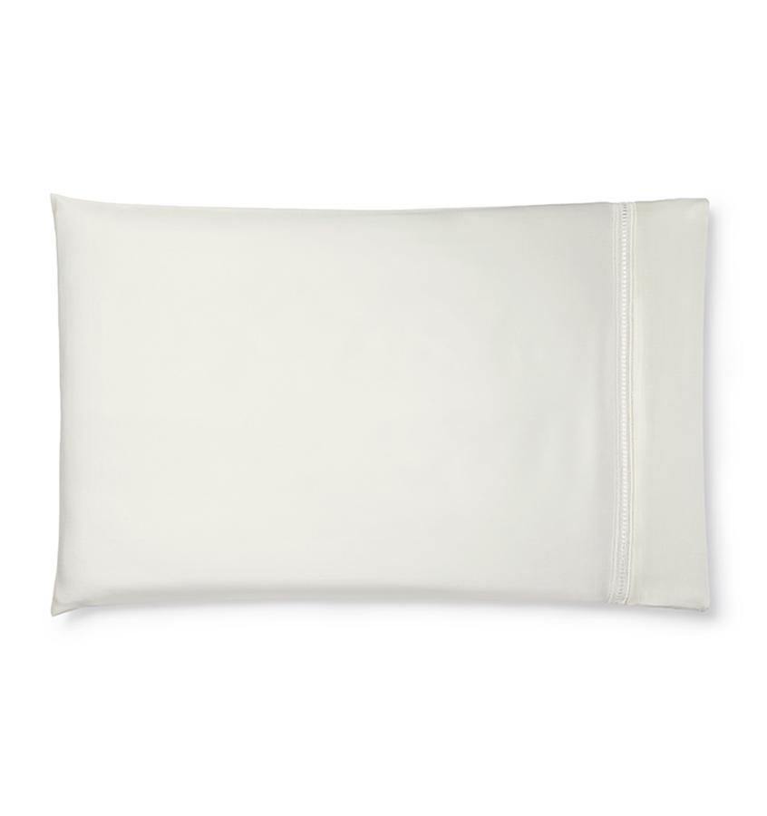 Diamante Bedding Collection by Sferra | Fig Linens - Ivory pillowcase