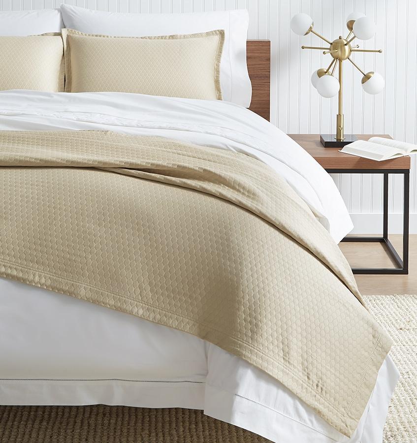 Fig Linens - Favo Latte Bedding Collection by Sferra 