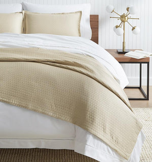 Fig Linens - Favo Oat Bedding Collection by Sferra 