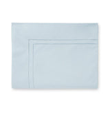 Finna Sky Bedding Collection by Sferra | Fig Linens - Blue flat sheet