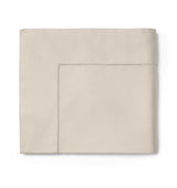 Fiona Oat Bedding Collection by Sferra | Fig Linens and Home - Oat flat sheet 