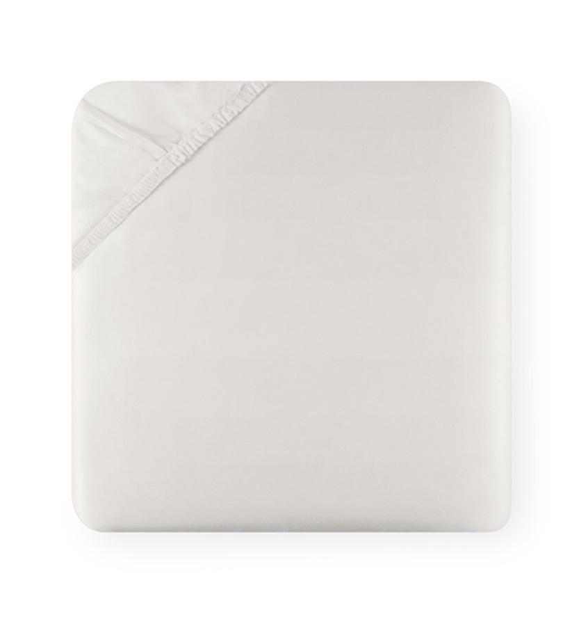 Fig Linens - Giotto Collection Sheeting by Sferra - Gray fitted sheet