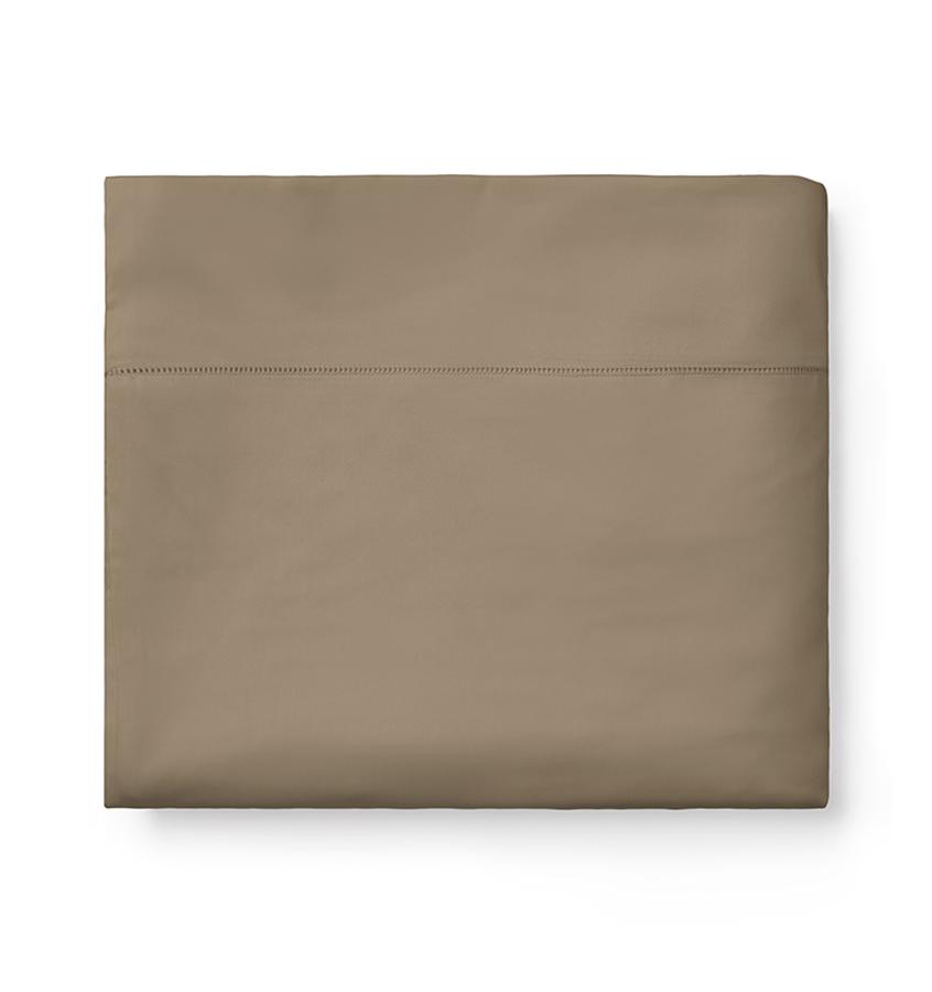 Fig Linens - Sferra - Giotto Bedding dark khaki duvet cover