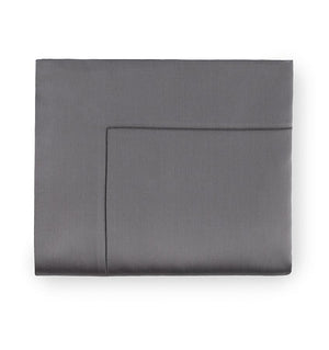 Fig Linens - Giotto Collection Sheeting by Sferra - Titanium flat sheet