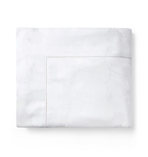 Sferra Giza 45 - Jacquard Bedding Collection by Sferra | Fig Linens - White duvet cover
