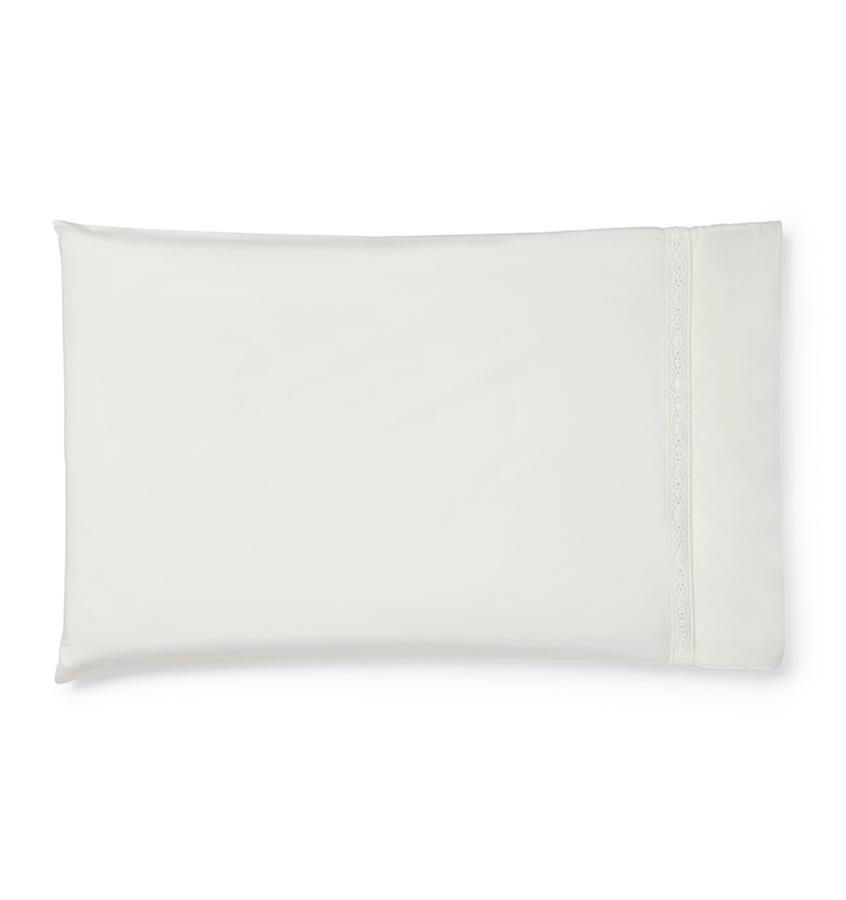 Giza 45 - Lace Bedding Collection by Sferra | Fig Linens - White pillowcase