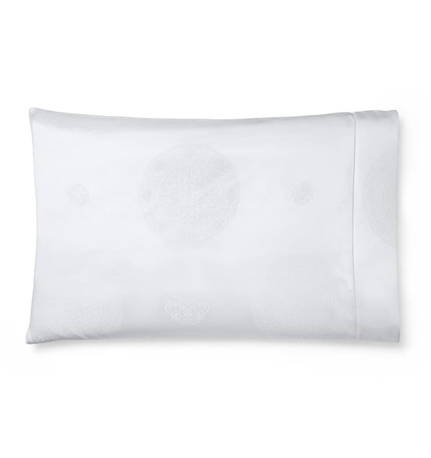 Giza 45 - Medallion Bedding Collection by Sferra | Fig Linens - White pillowcase