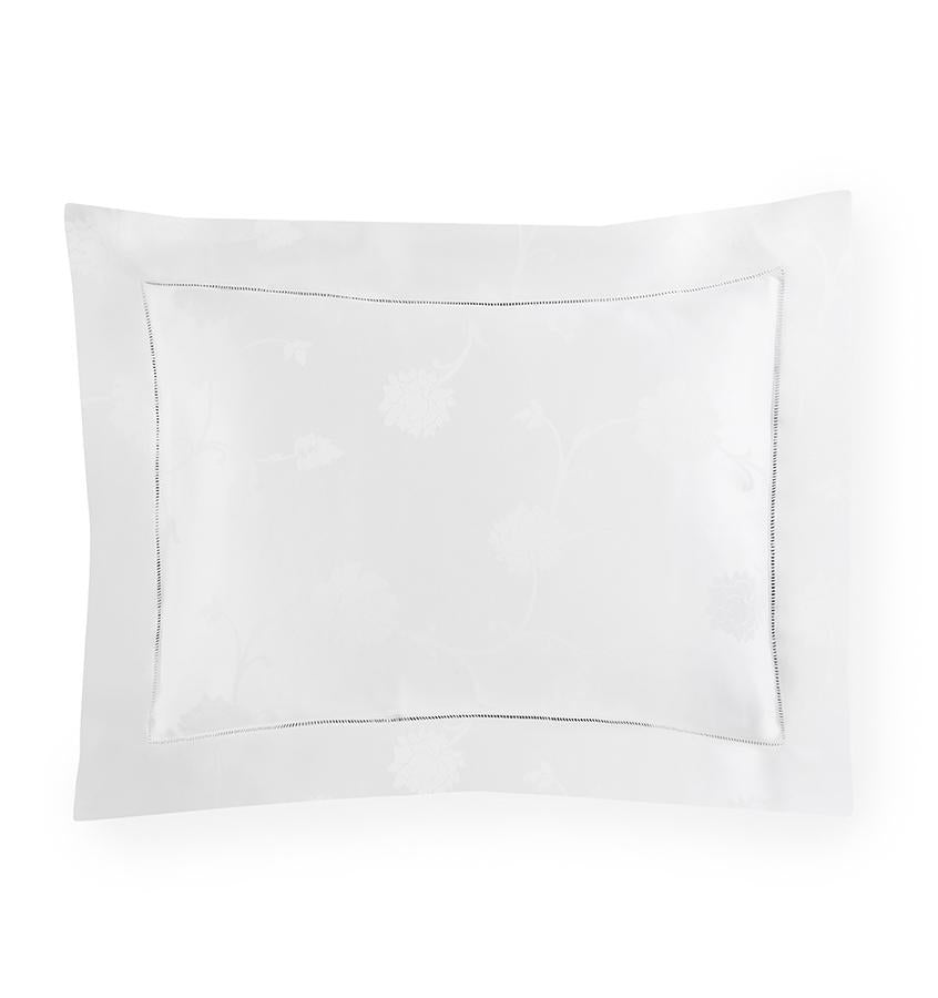 Sferra Giza 45 - Jacquard Bedding Collection by Sferra | Fig Linens - White sham