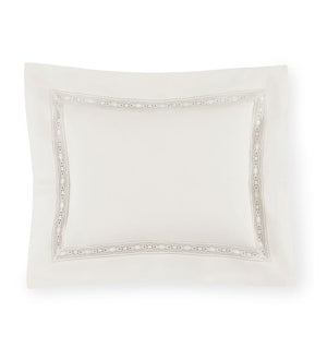 Giza 45 - Lace Bedding Collection by Sferra | Fig Linens- Ivory sham