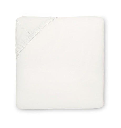 Fig Linens - Millesimo Bedding Collection by Sferra - Ivory fitted sheet