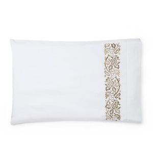 Fig Linens - Saxon Bedding Collection by Sferra - champagne pillowcase