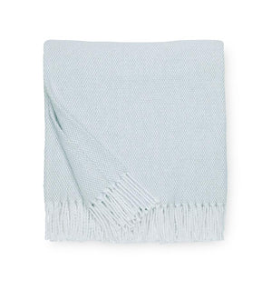Terzo Seagreen Throw by Sferra | Fig Linens and Home - light green throw blanket