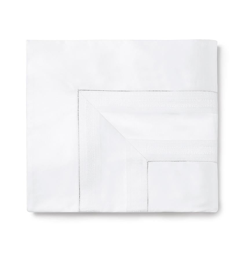 Capri Bedding Collection by Sferra | Fig Linens - White flat sheet
