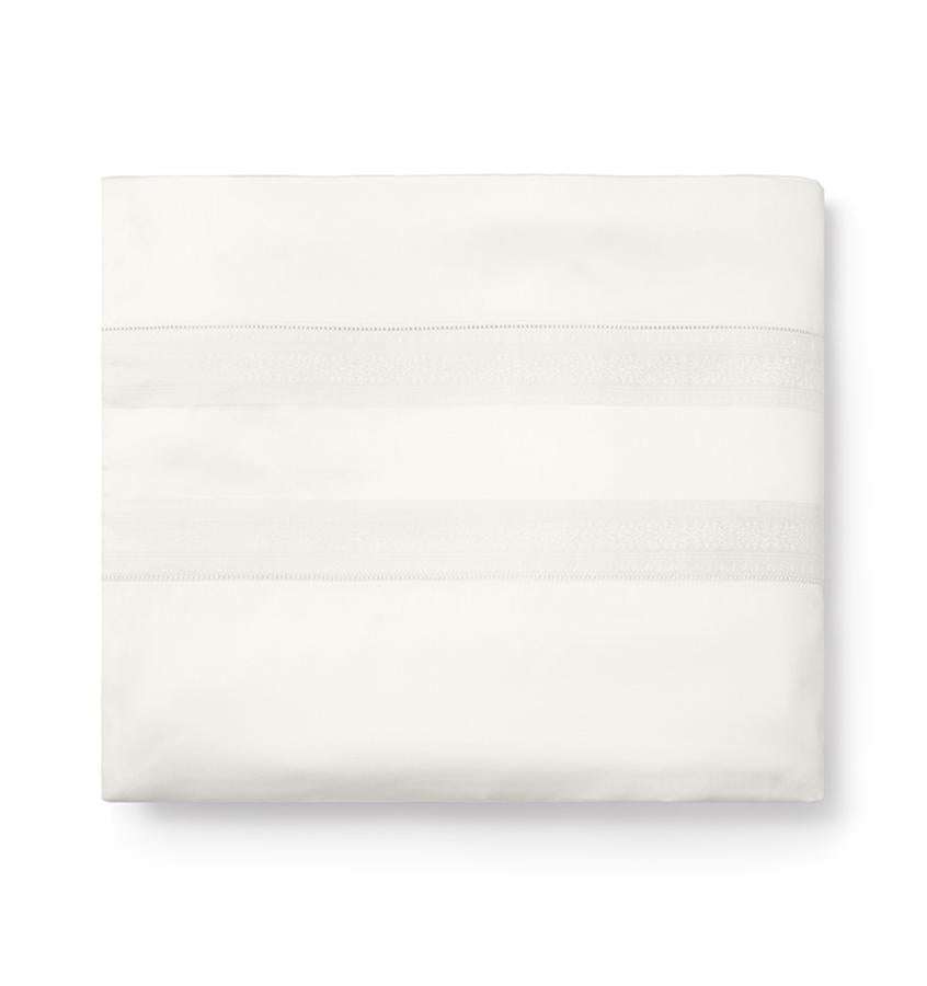 Capri Bedding Collection by Sferra | Fig Linens - Ivory duvet cover