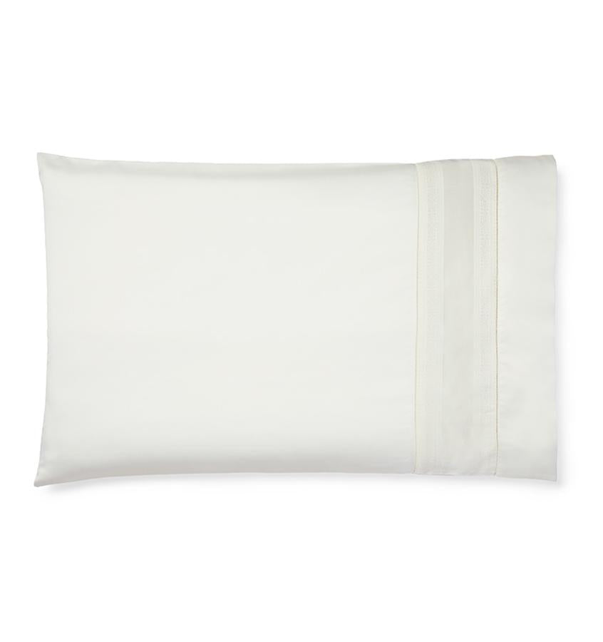 Capri Bedding Collection by Sferra | Fig Linens - Ivory pillowcase