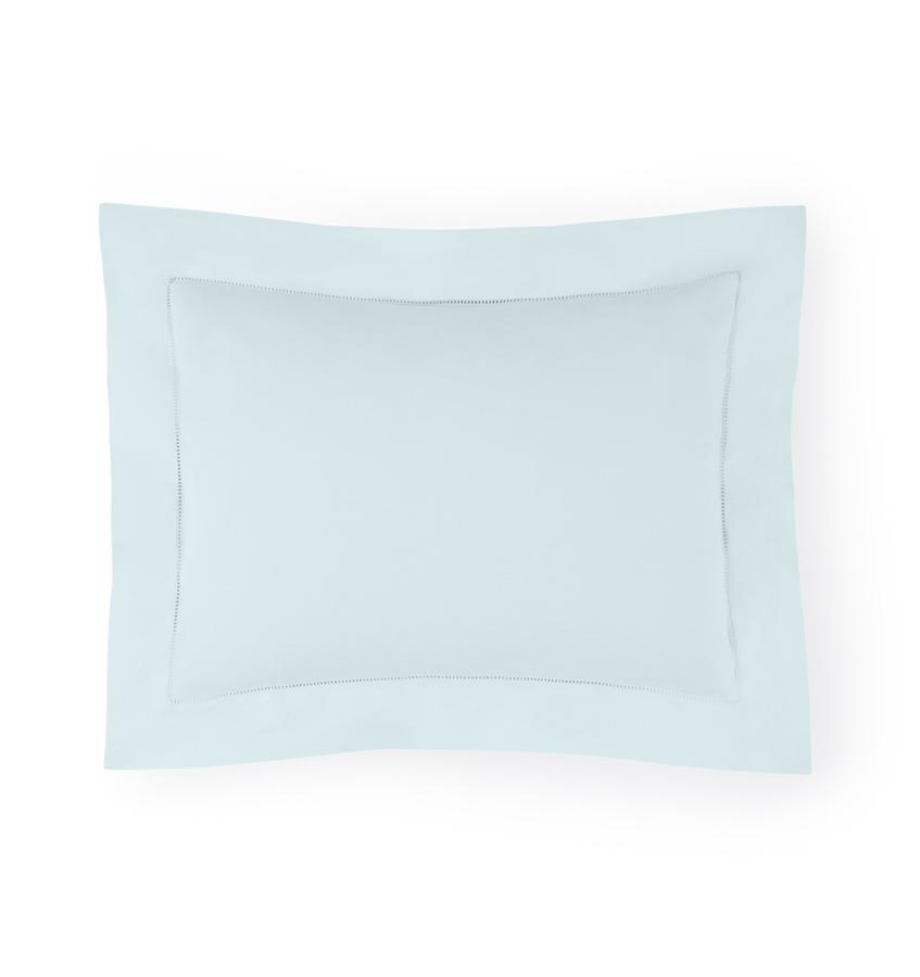 Pillow Sham - Sferra Celeste Aquamarine Percale Bedding at Fig Linens and Home