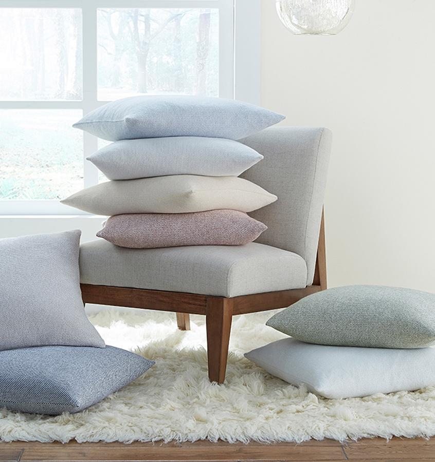 Terzo Seagreen Accent Throw Pillow by Sferra | Fig Linens - Decorative pillows