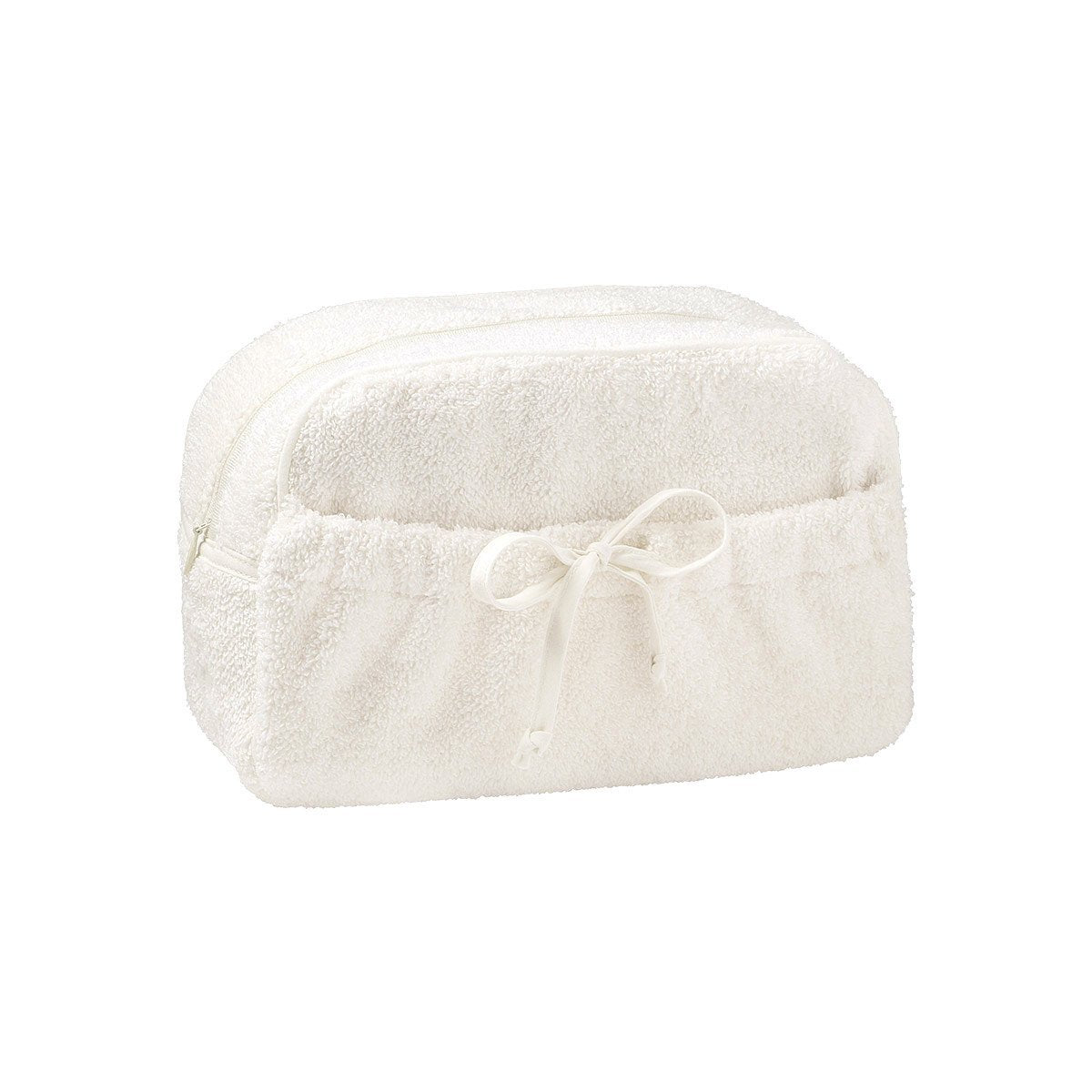 Etoile Nacre Cosmetic Bag by Yves Delorme | Fig Linens - White powder bag, tote