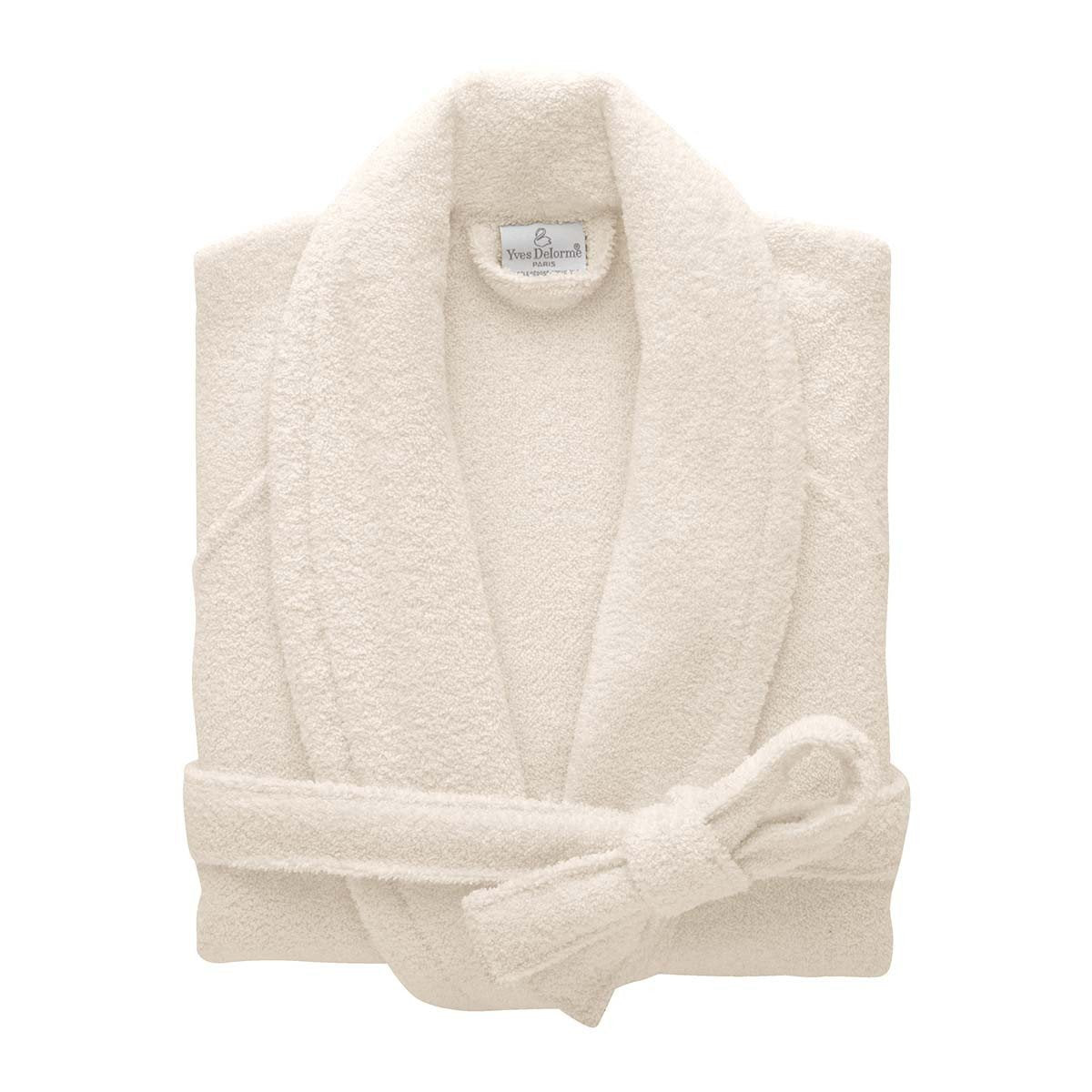 Etoile Nacre Ivory Bathrobe by Yves Delorme | Fig Linens