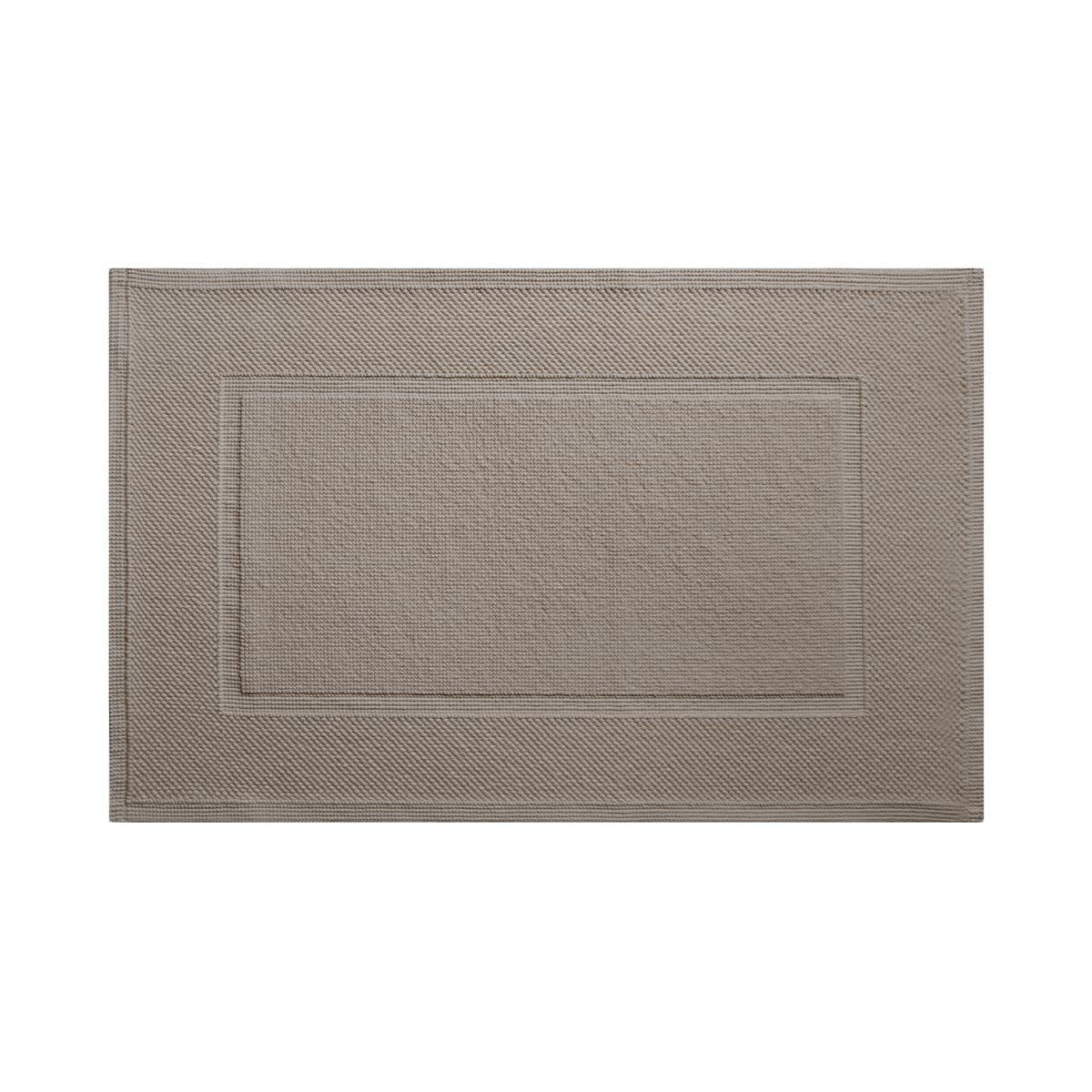 Eden Pierre Bath Mat by Yves Delorme | Fig Linens and Home - Taupe bath mat, rug