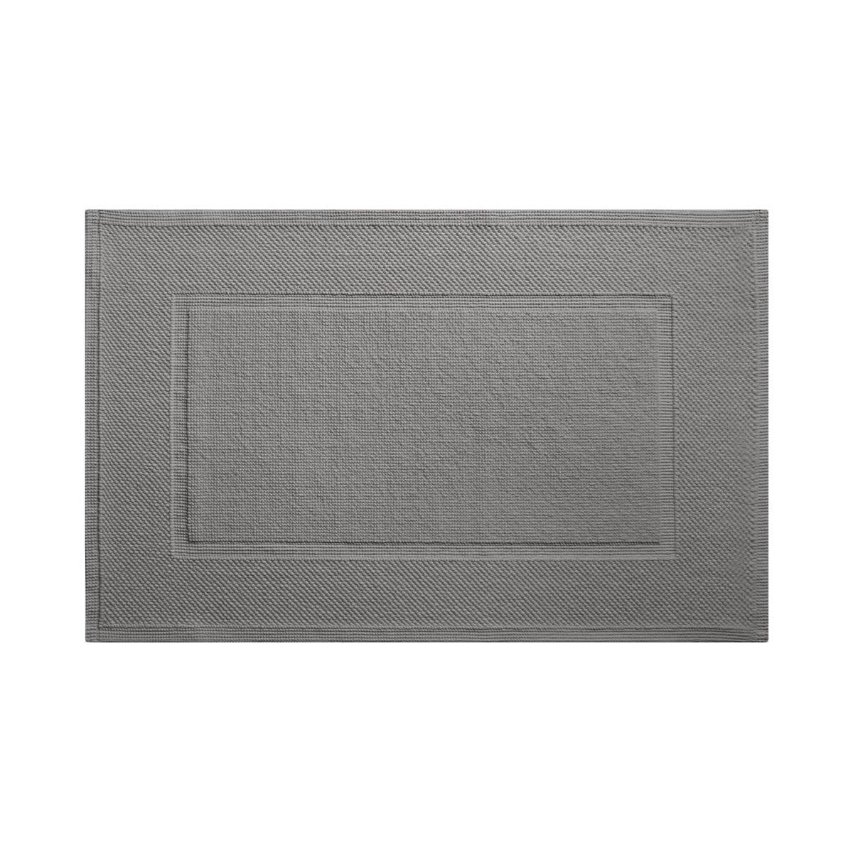 Eden Platine Bath Mat by Yves Delorme | Fig Linens and Home - gray bath mat, rug