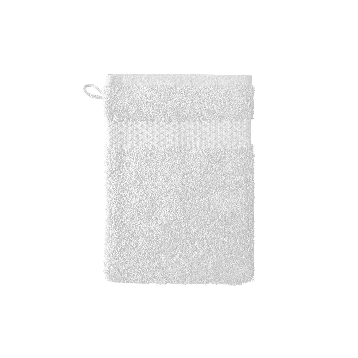 Etoile Blanc Bath Collection by Yves Delorme | Fig Linens - White wash mitt