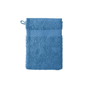 Etoile Cobalt Bath Collection by Yves Delorme | Fig Linens - Blue bath linens, wash mitt