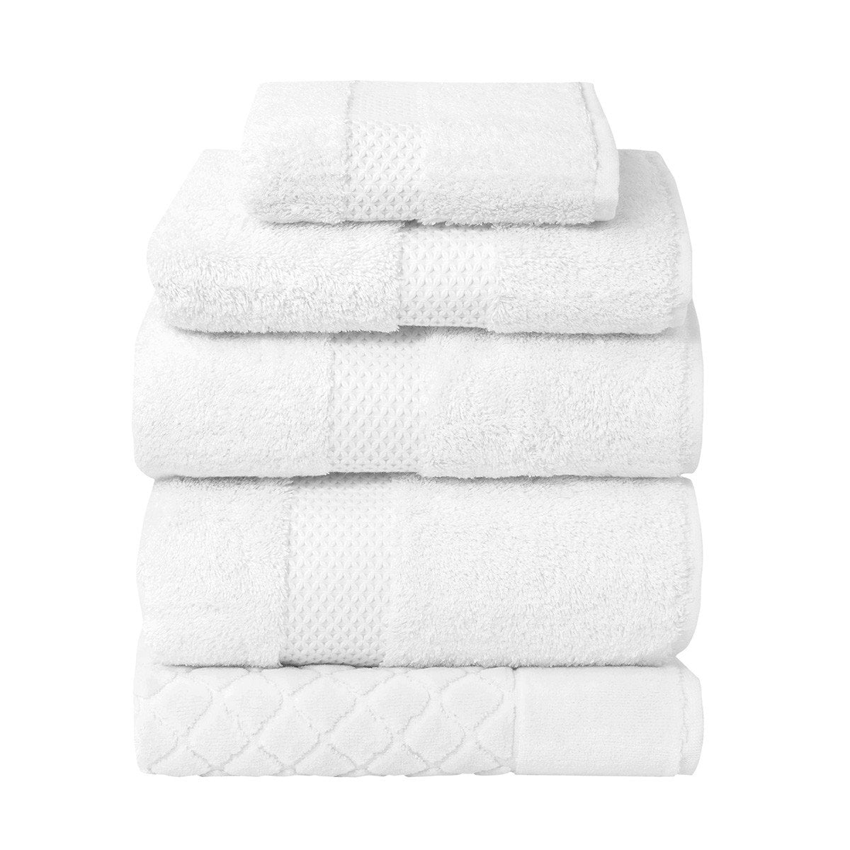 Etoile Blanc Bath Collection by Yves Delorme | Fig Linens - White bath linen, towels