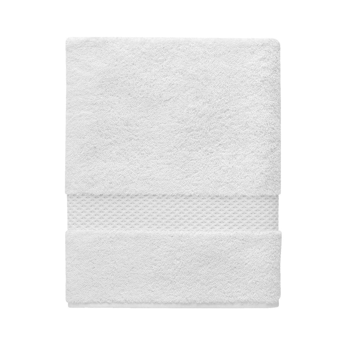 Etoile Blanc Bath Collection by Yves Delorme | Fig Linens - White, bath, guest, hand towel