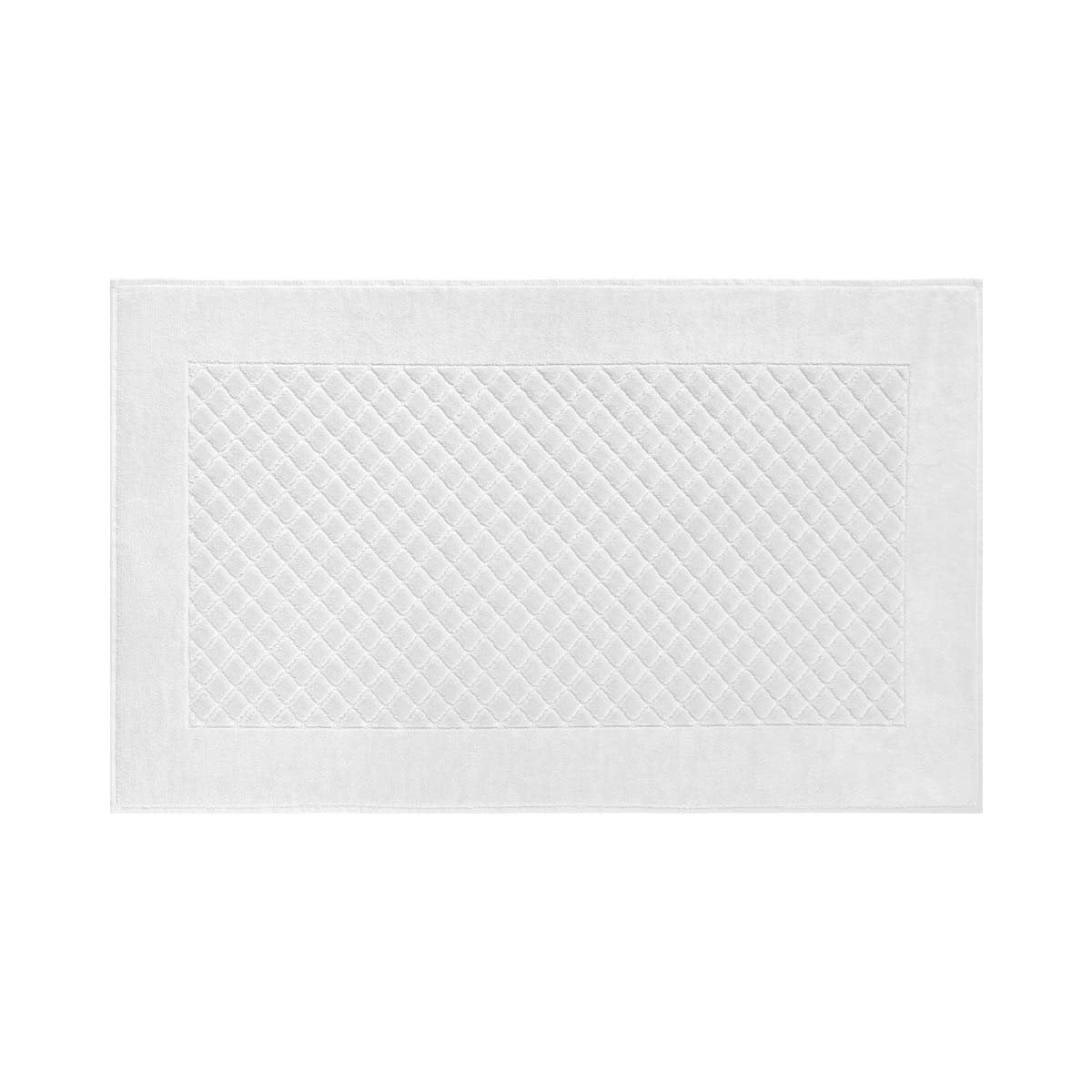 Etoile Blanc Bath Collection by Yves Delorme | Fig Linens - White bath mat, rug