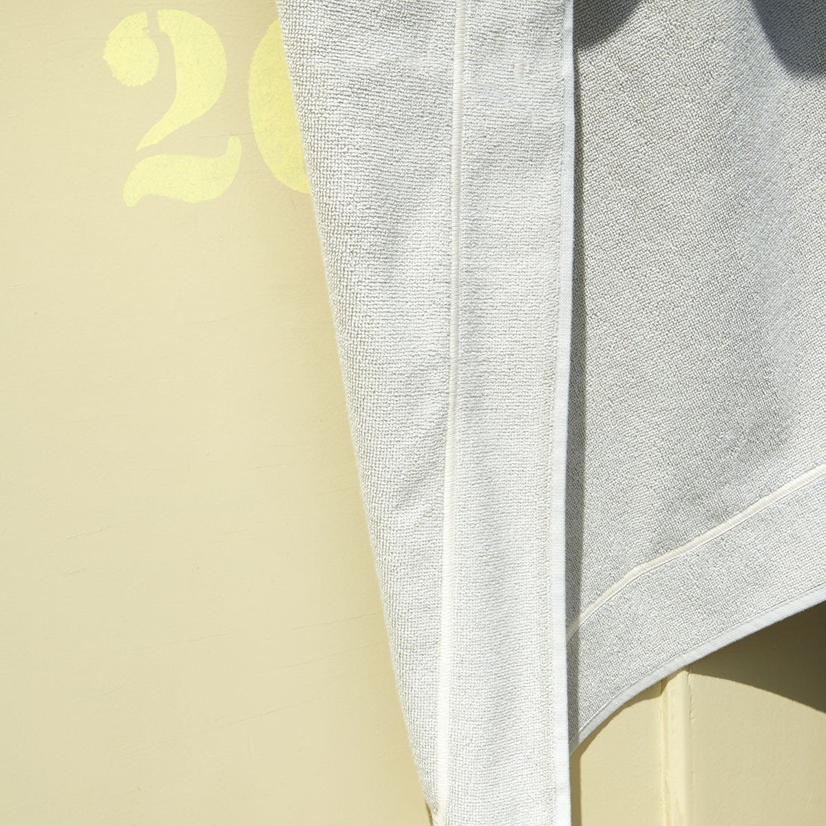 Croisiere Pierre Stone gray Beach Towel by Yves Delorme Fig Linens