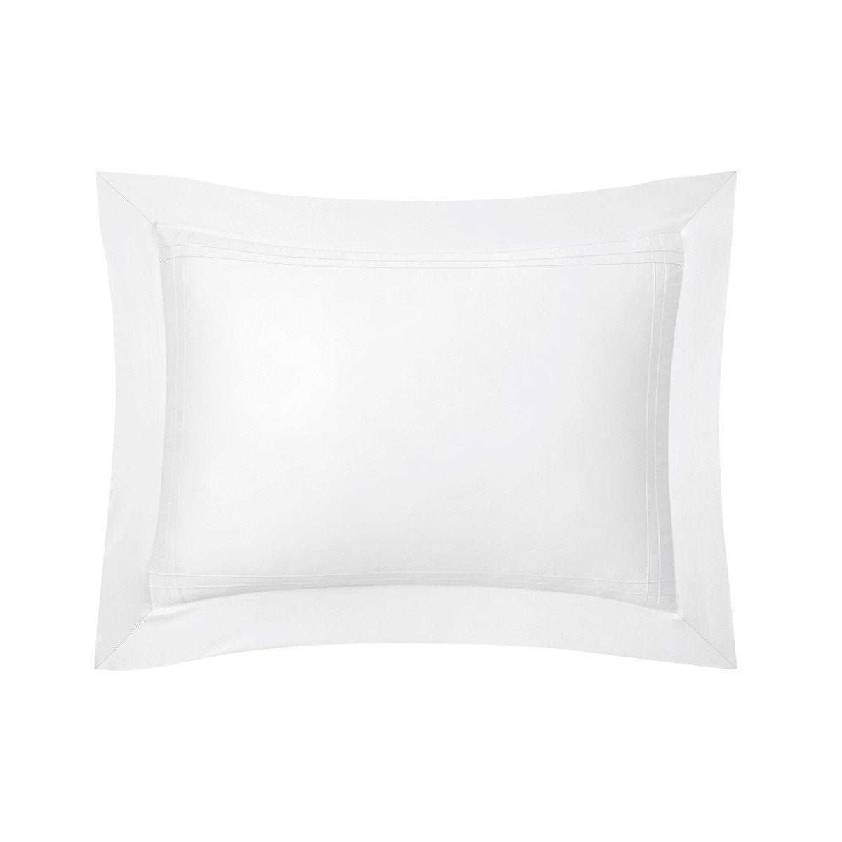 Adagio Blanc Bedding Collection by Yves Delorme | Fig Linens - white, cotton, luxury standard sham