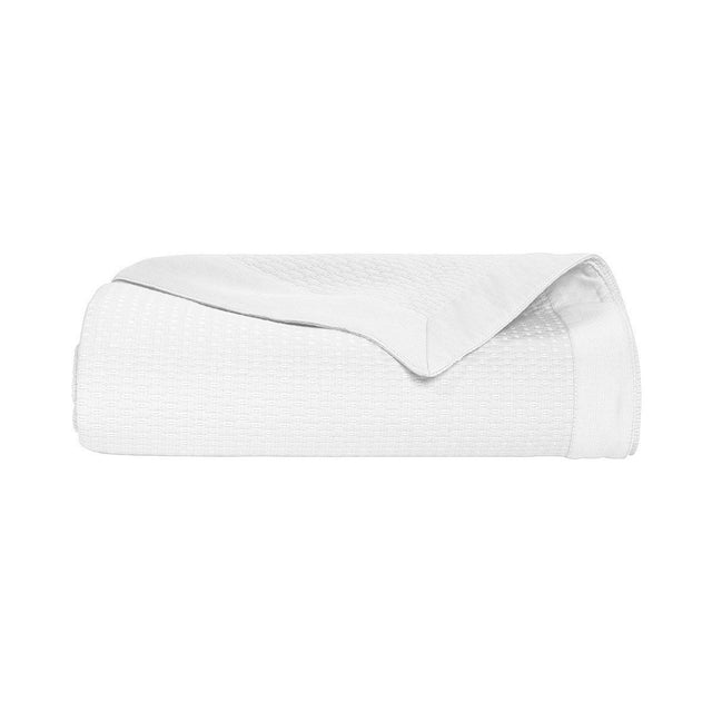 Morphée Blanc Coverlet by Yves Delorme | Fig Linens - White, cotton, king, queen coverlet