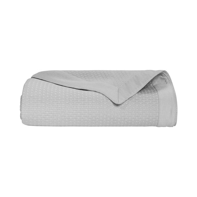 Morphée Platine Gray Coverlet by Yves Delorme | Fig Linens - Gray bedding, bed linen