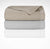 Morphée Blanc Coverlet by Yves Delorme | Fig Linens - Cotton, bedding, white, taupe, gray