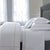 Athena Pierre Bedding Collection by Yves Delorme | Fig Linens - white bed linens, duvet sheet, sham
