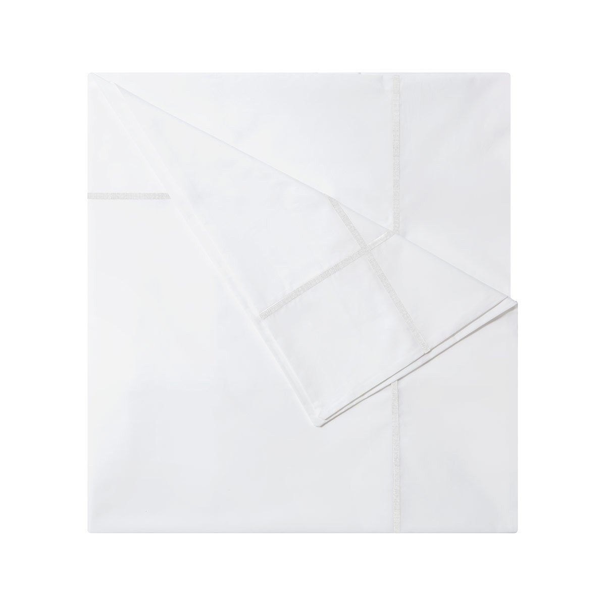 Athena Blanc Bedding Collection by Yves Delorme | Fig Linens - White duvet cover