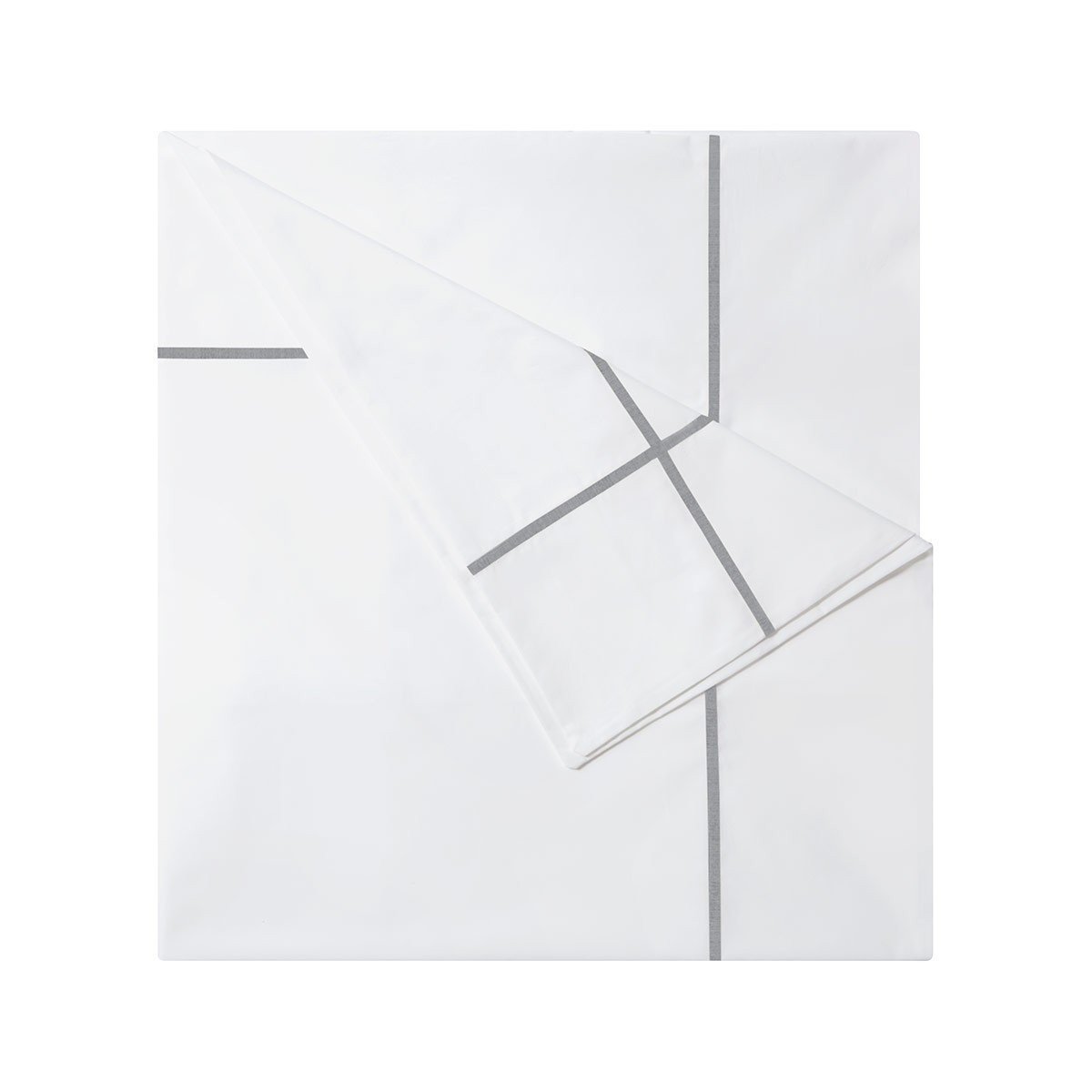 Athena Silver Bedding Collection by Yves Delorme | Fig Linens - White bed linens, duvet cover