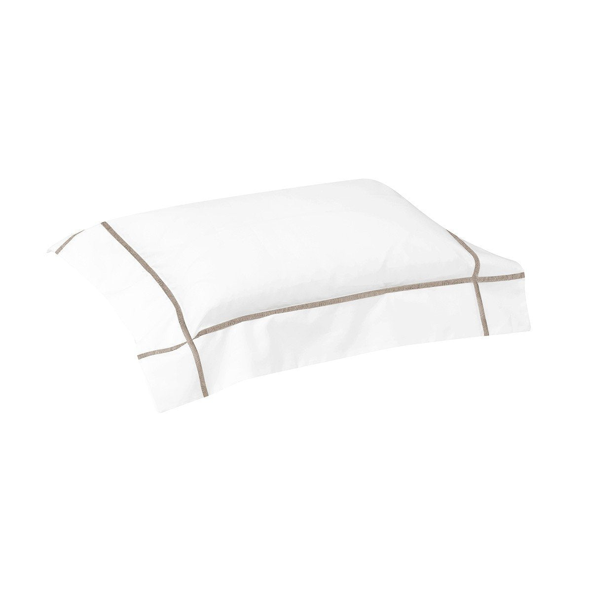 Athena Pierre Bedding Collection by Yves Delorme | Fig Linens - white bed linens, boudoir sham