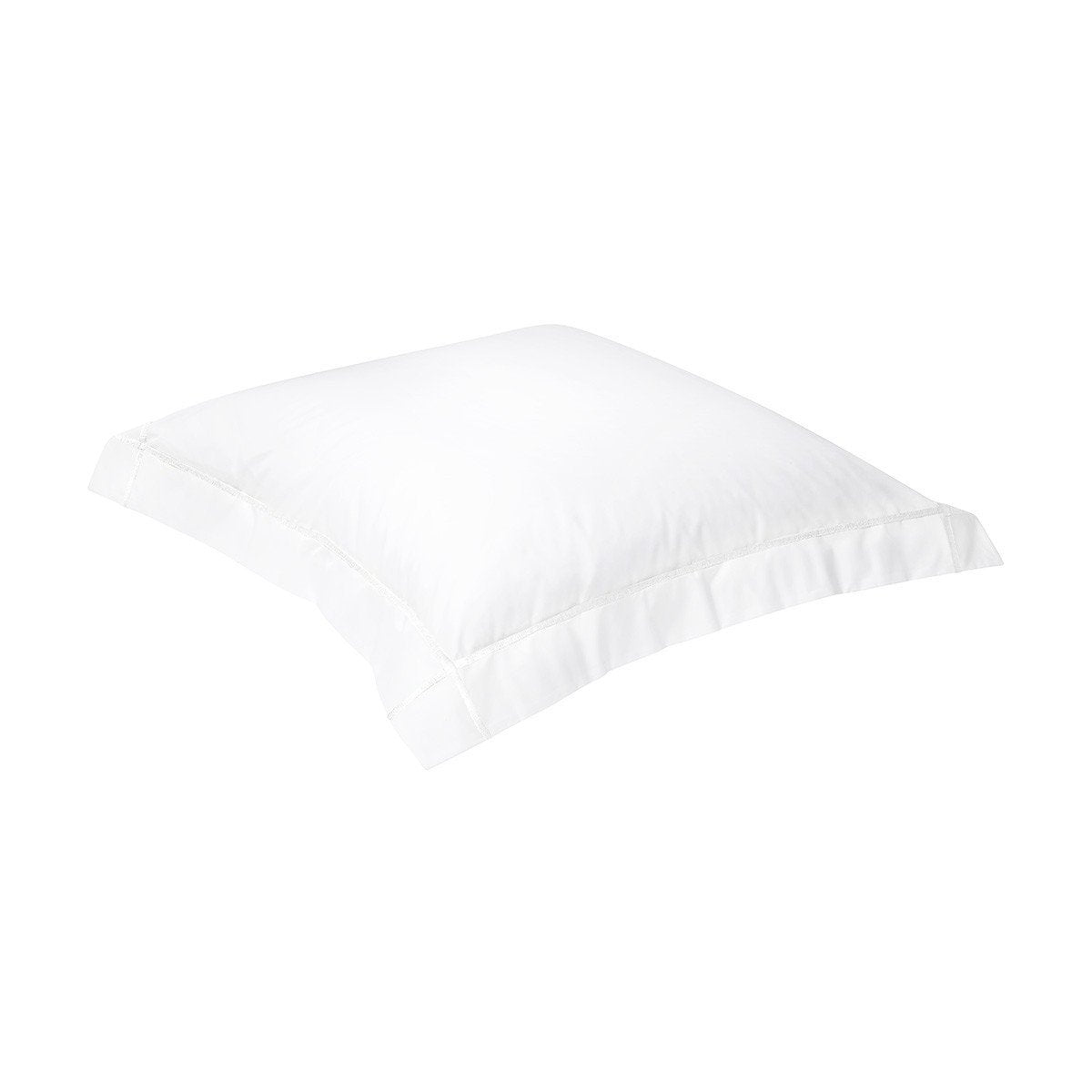 Athena Blanc Bedding Collection by Yves Delorme | Fig Linens - White euro sham