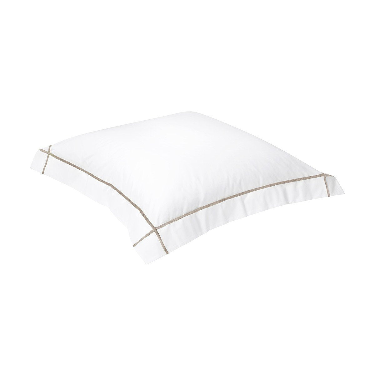 Athena Pierre Bedding Collection by Yves Delorme | Fig Linens - white bed linens, euro sham