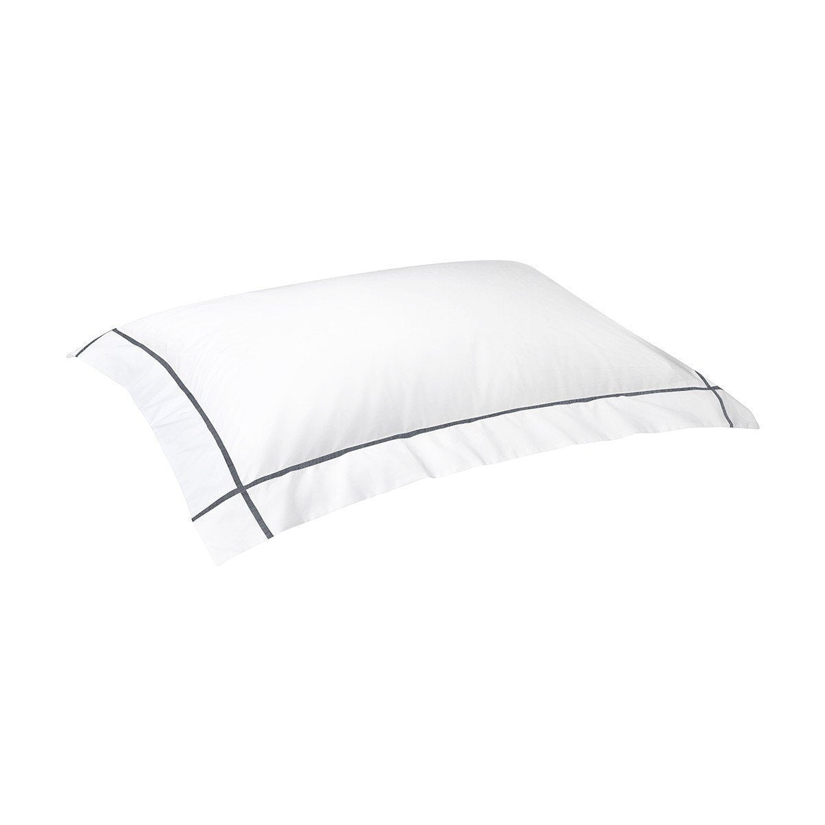 Athena Platine Bedding Collection by Yves Delorme | Fig Linens - White, cotton, standard, king sham